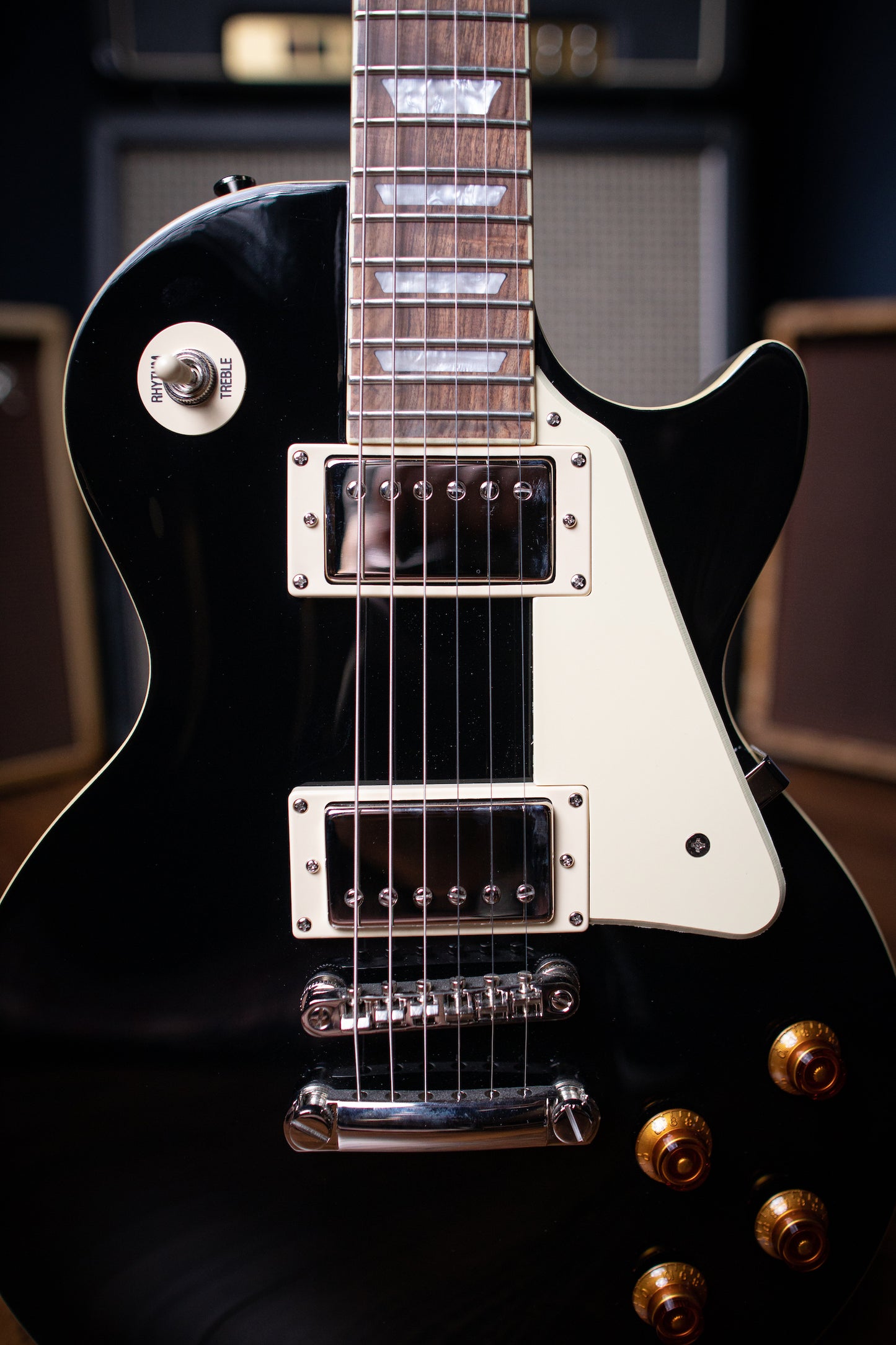 Epiphone Les Paul Standard Electric Guitar - Ebony - Walt Grace Vintage