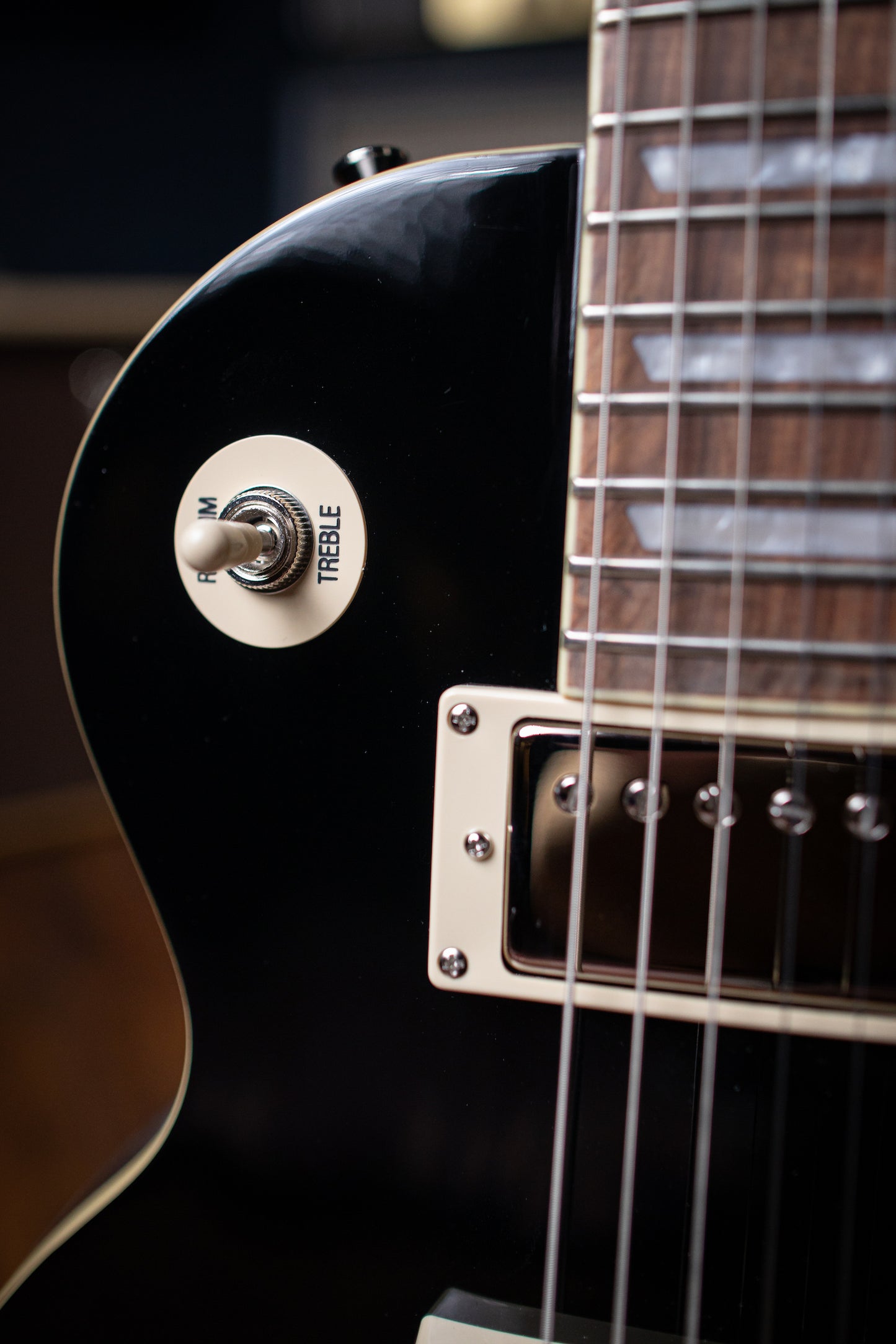 Epiphone Les Paul Standard Electric Guitar - Ebony - Walt Grace Vintage