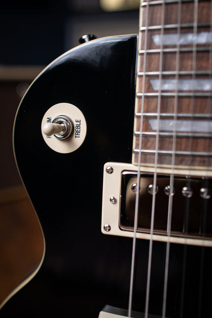 Epiphone Les Paul Standard Electric Guitar - Ebony - Walt Grace Vintage
