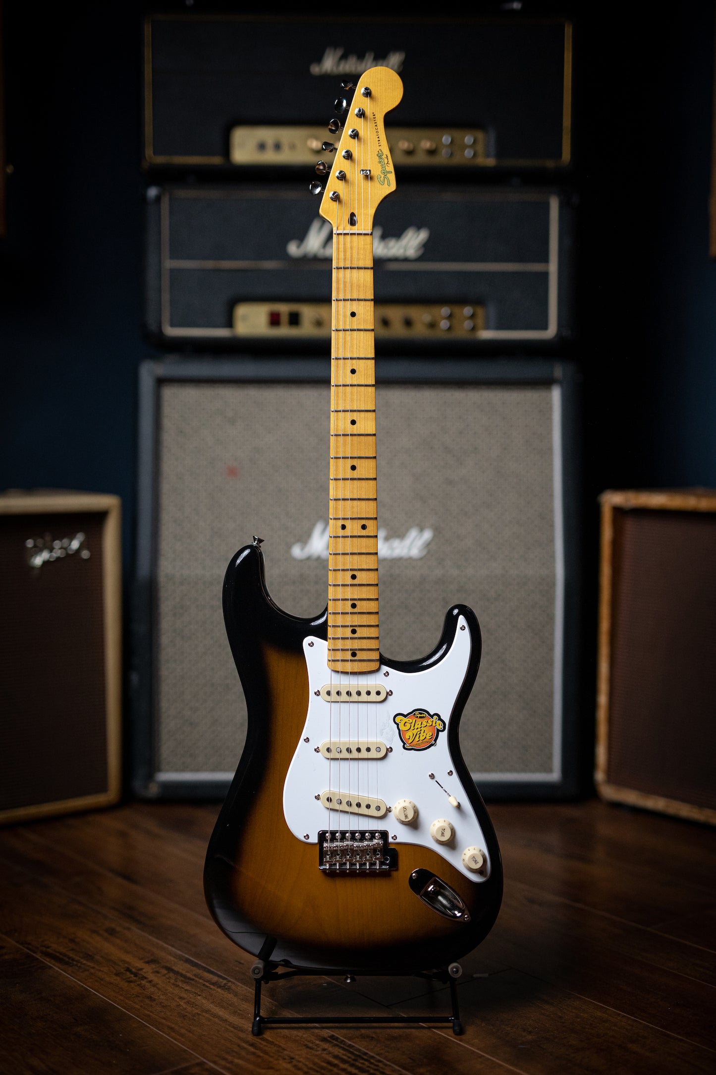 Squier Classic Vibe ‘50s Stratocaster Electric Guitar - 2-Tone Sunburst - Walt Grace Vintage