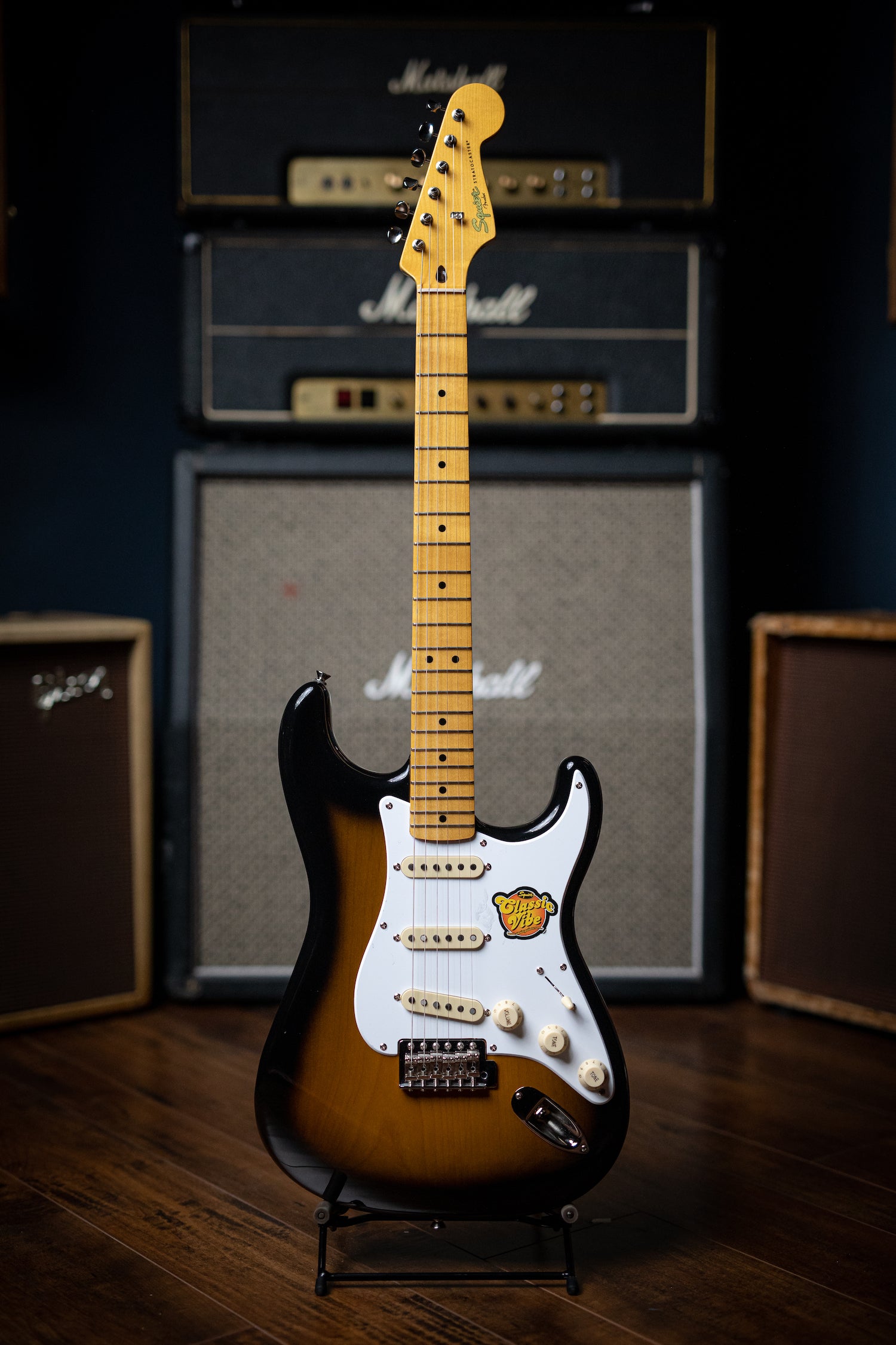 Squier Classic Vibe ‘50s Stratocaster Electric Guitar - 2-Tone Sunburst - Walt Grace Vintage