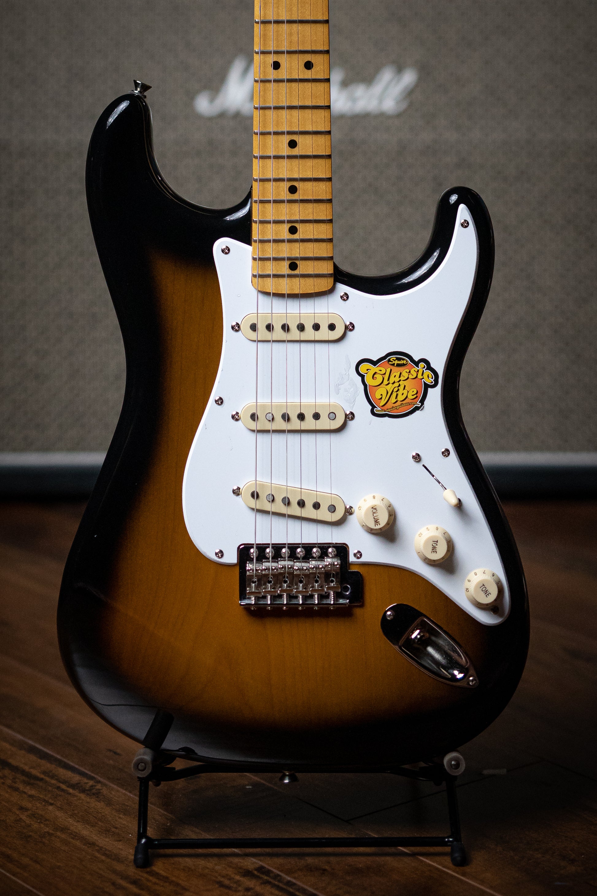 Squier Classic Vibe ‘50s Stratocaster Electric Guitar - 2-Tone Sunburst - Walt Grace Vintage