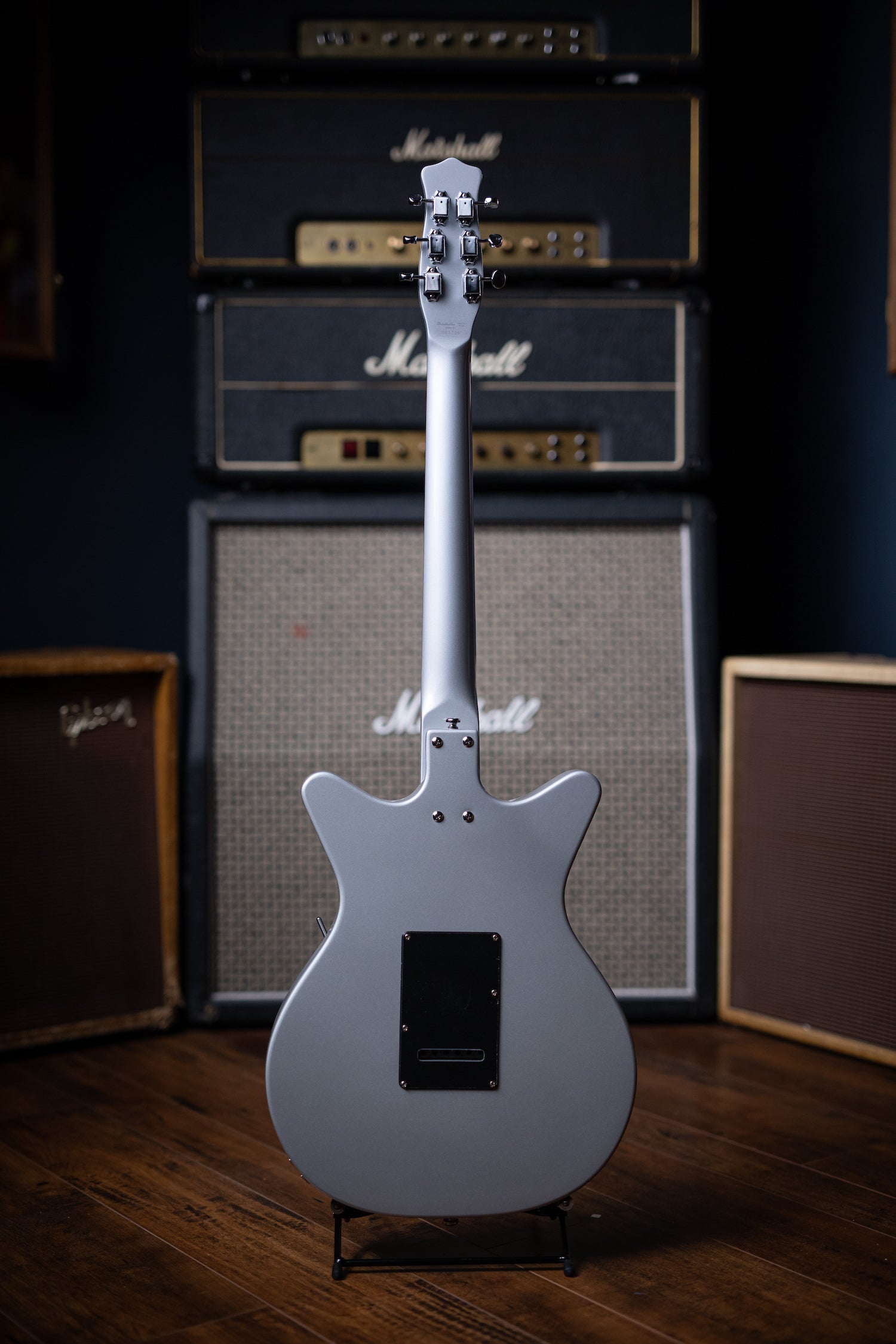 Danelectro ‘59 XT Electric Guitar - Silver/Black - Walt Grace Vintage
