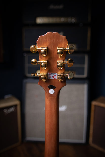 Epiphone Les Paul Custom Pro Koa Electric Guitar - Natural - Walt Grace Vintage