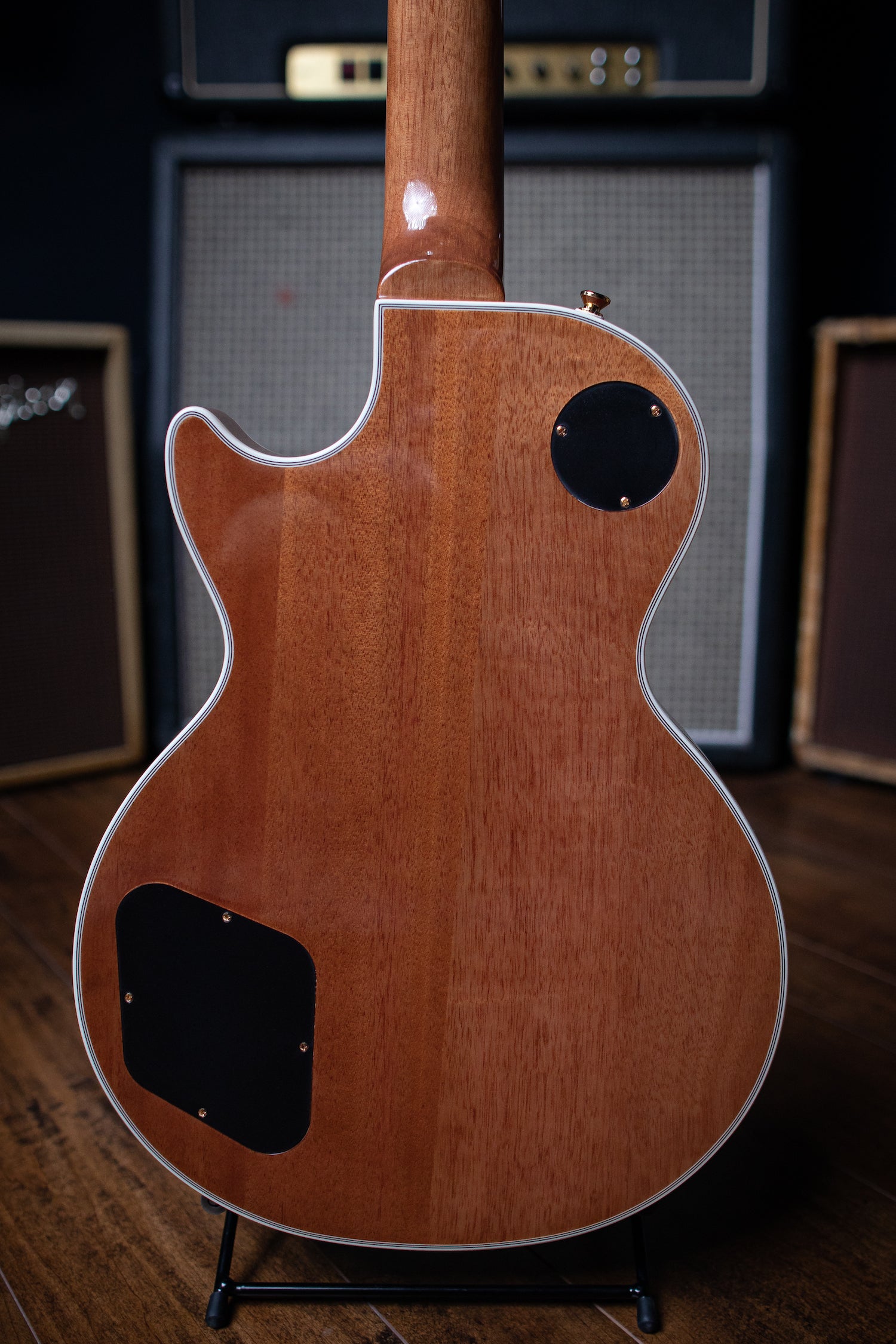 Epiphone Les Paul Custom Pro Koa Electric Guitar - Natural - Walt Grace Vintage
