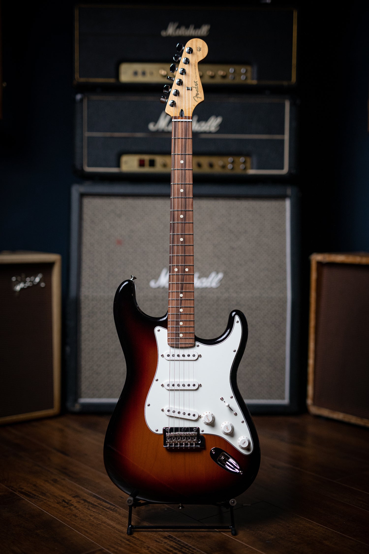 Fender Player Series Stratocaster Electric Guitar - 3-Tone Sunburst - Walt Grace Vintage