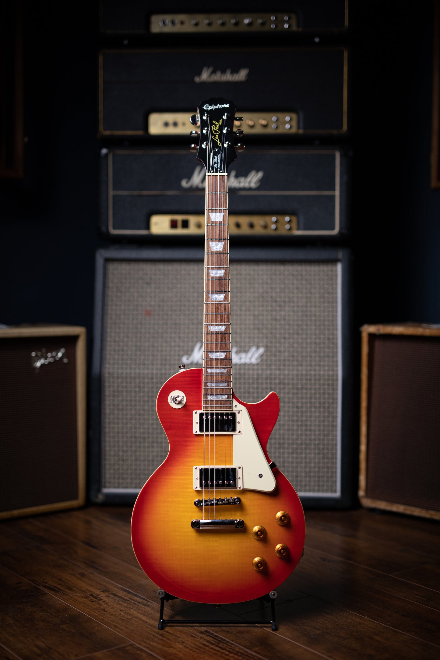 Epiphone Les Paul Standard Plustop Pro Electric Guitar - Heritage Cherry Sunburst - Walt Grace Vintage