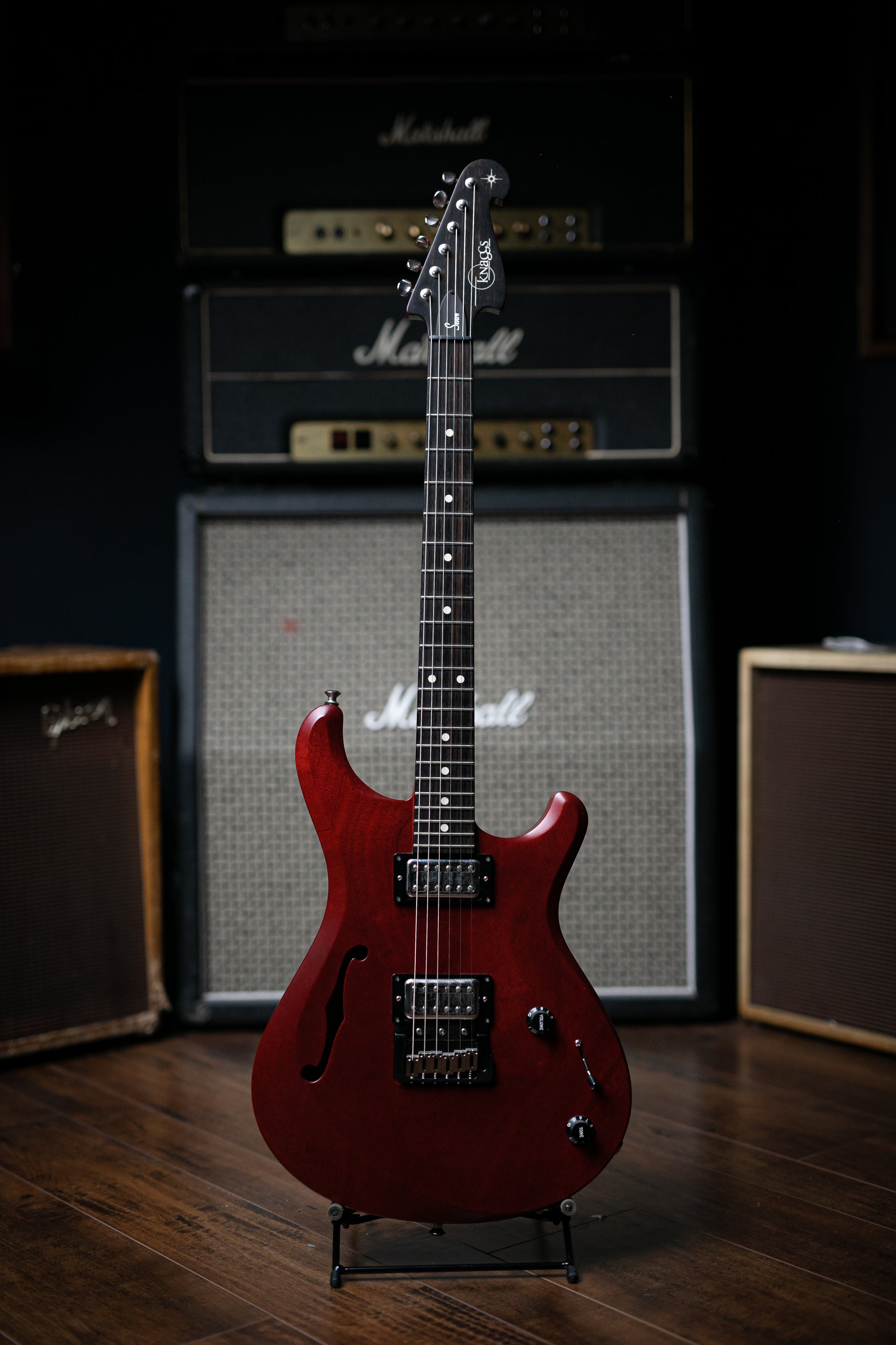 Knaggs Severn T3 Electric Guitar - Trans Red - Walt Grace Vintage