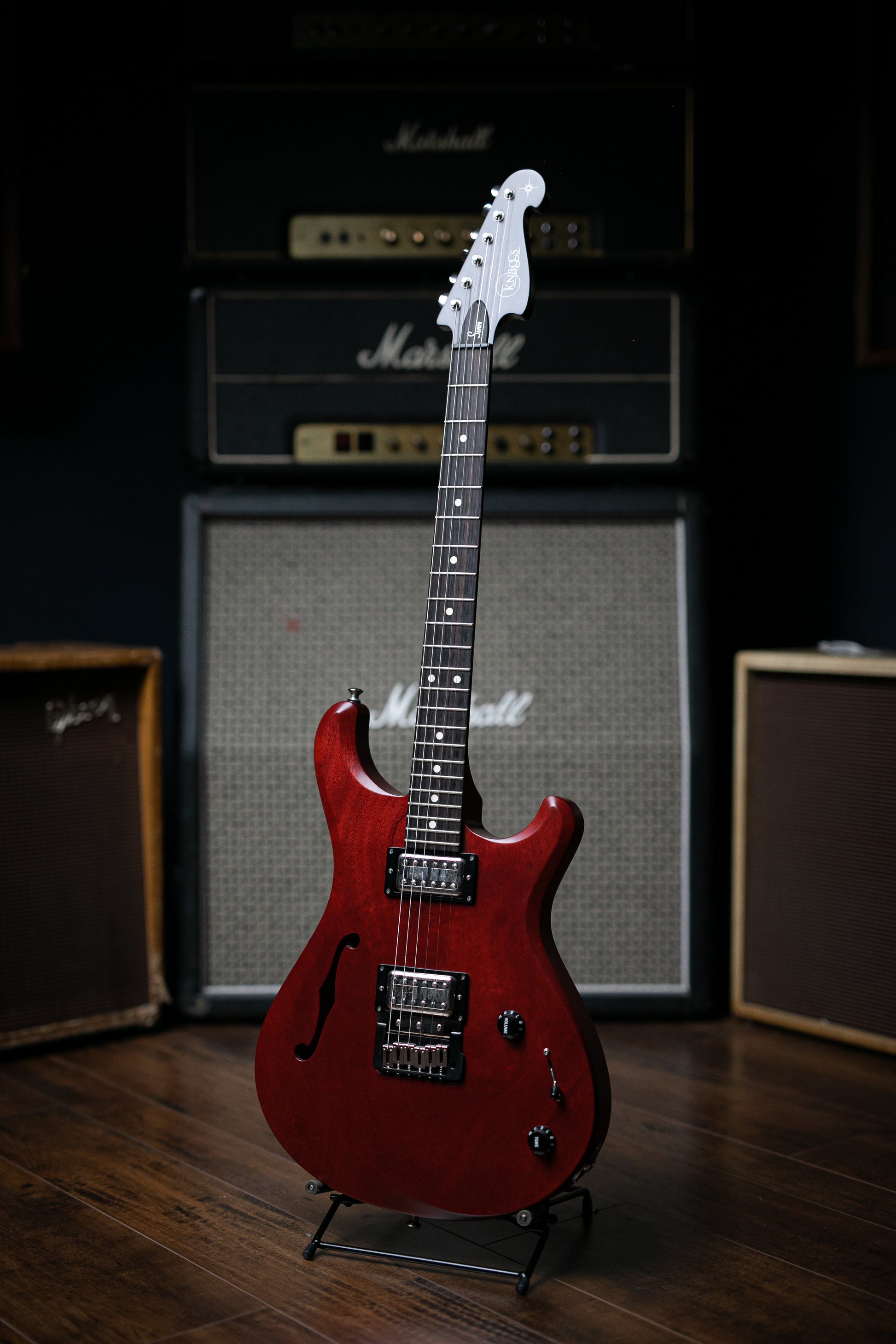 Knaggs Severn T3 Electric Guitar - Trans Red - Walt Grace Vintage