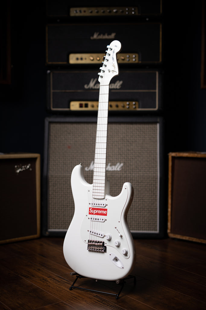 2017 Fender "Supreme" Stratocaster Electric Guitar - White - Walt Grace Vintage