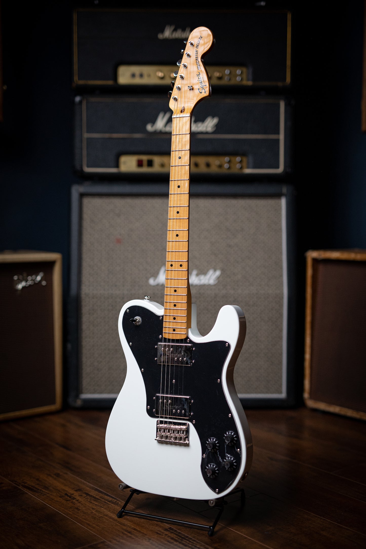 Squier '70s Telecaster Deluxe Electric Guitar - Olympic White - Walt Grace Vintage