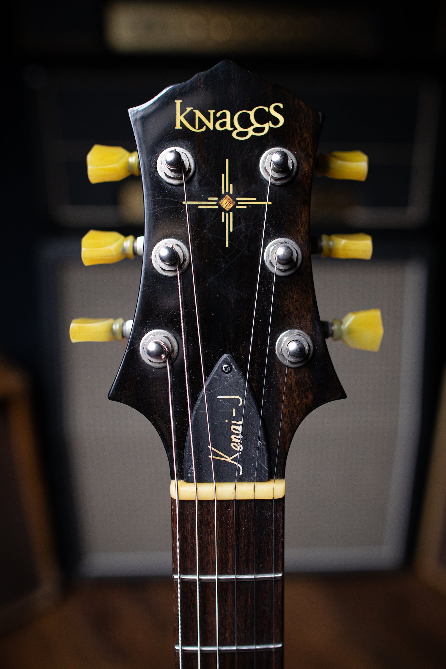 Knaggs Kenai "J" D1 Electric Guitar - Black - Walt Grace Vintage