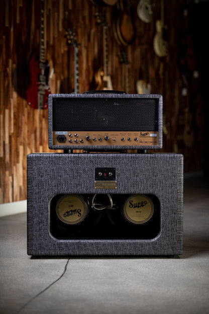 Supro 1699RH Statesman 50 Watt Tube Head - Gray - Walt Grace Vintage