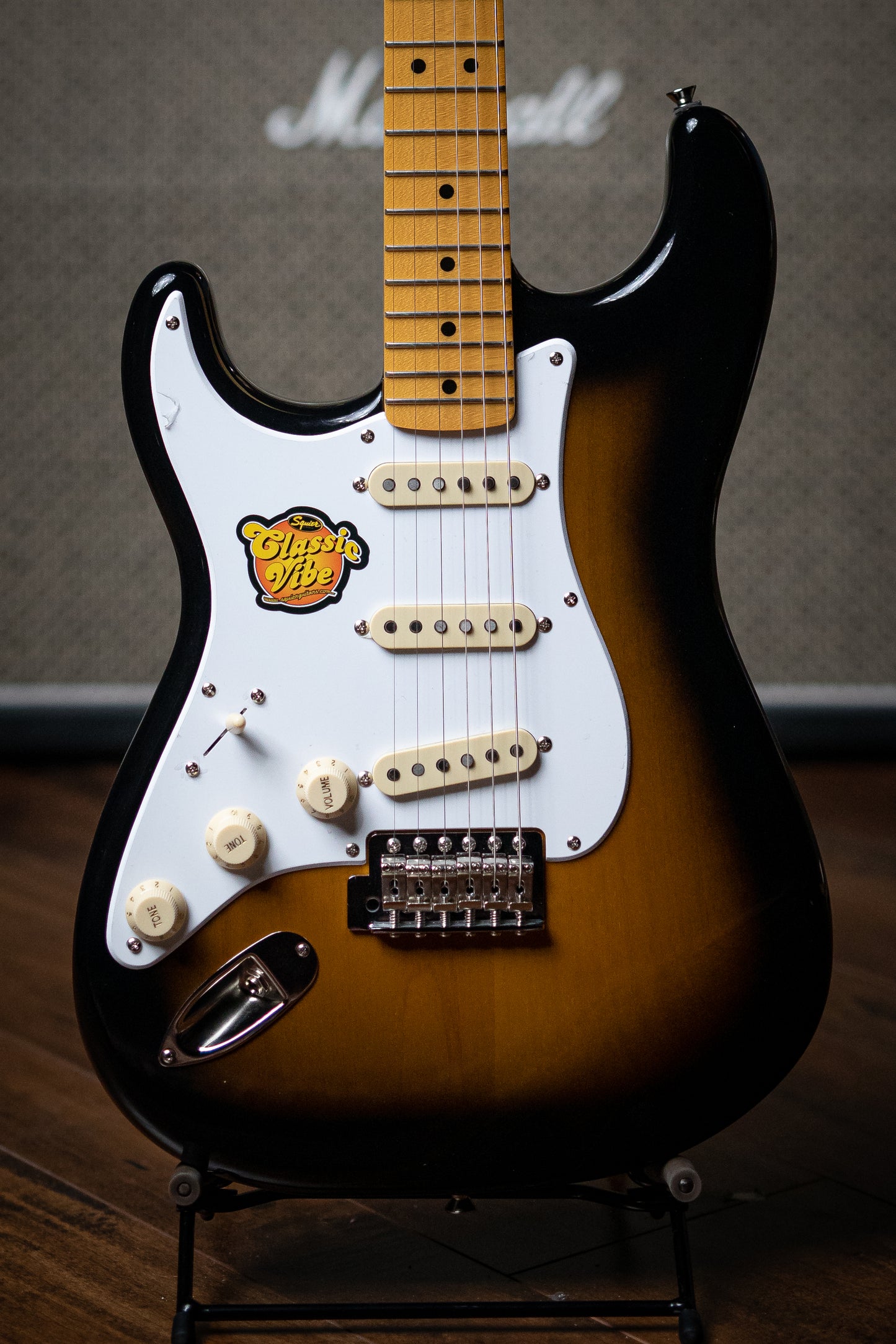 Squier Classic Vibe ‘50s Stratocaster LH Electric Guitar - 2-Tone Sunburst - Walt Grace Vintage