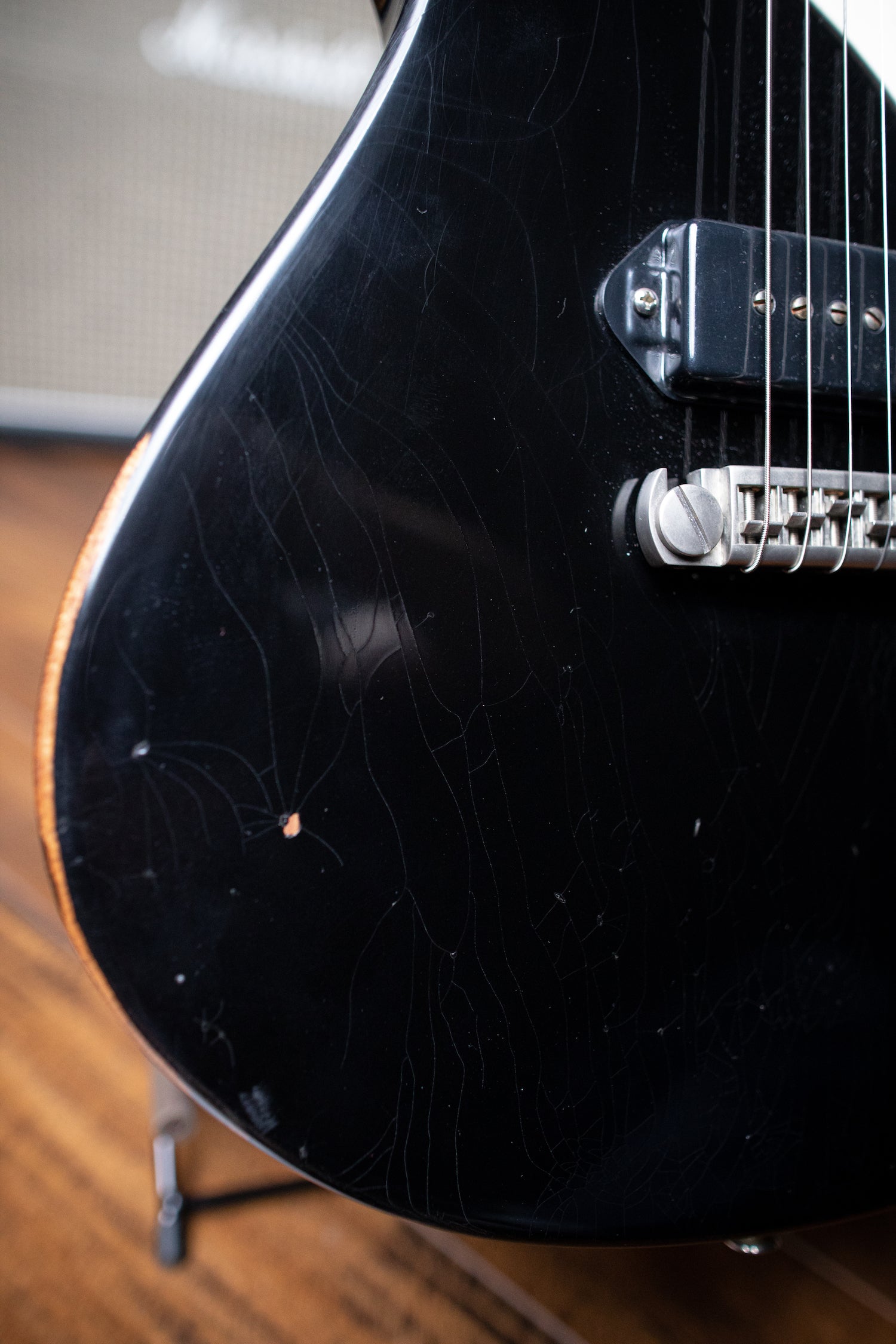 Knaggs Kenai "J" D1 Electric Guitar - Black - Walt Grace Vintage