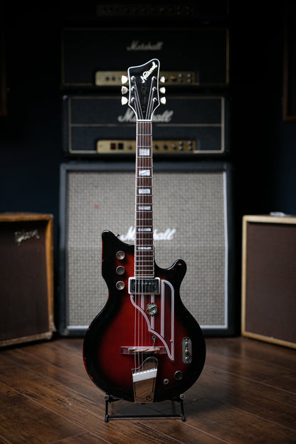 1964 National Val Pro 82 Electric Guitar - Red Burst - Walt Grace Vintage