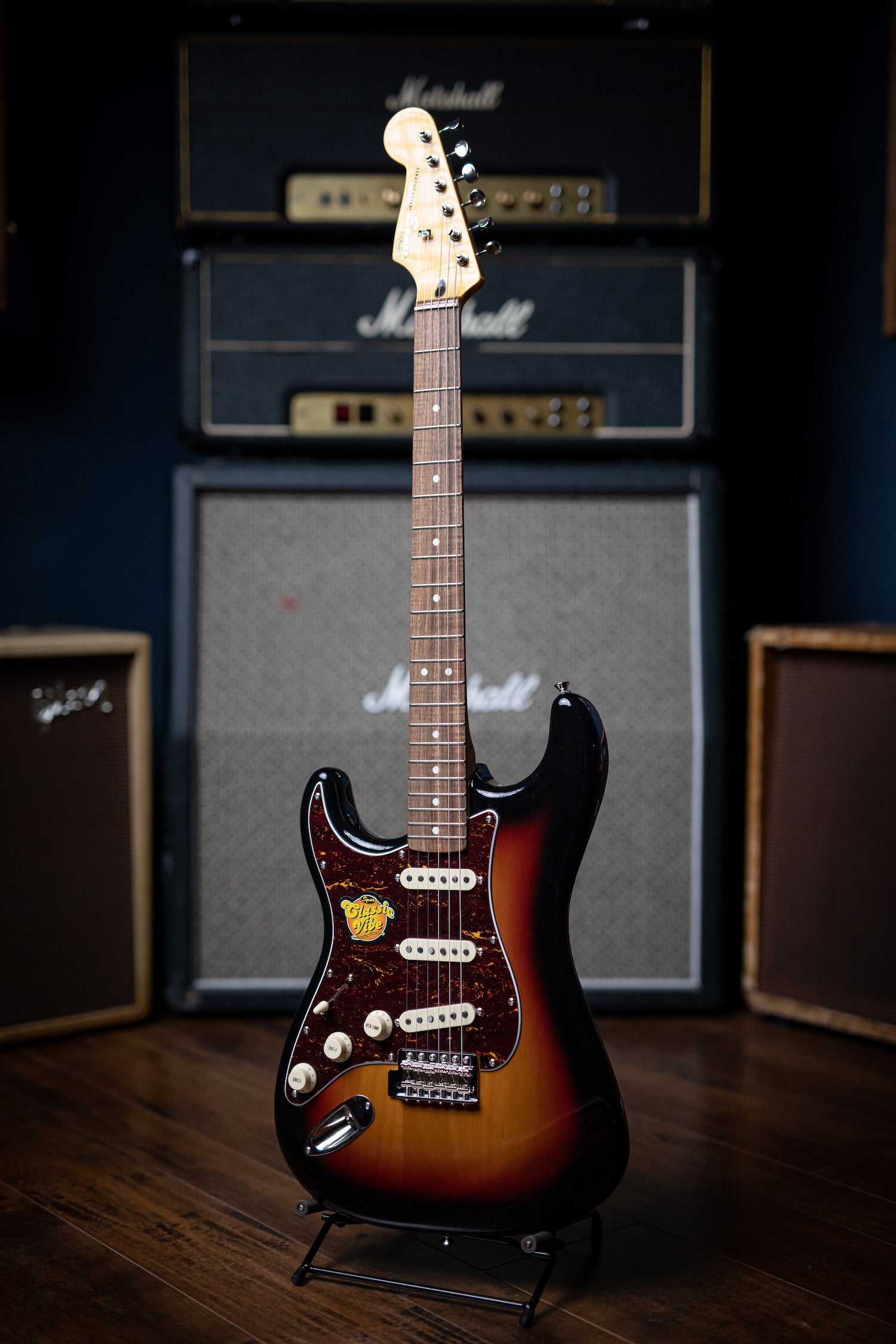 Squier Classic Vibe ‘60s Stratocaster LH Electric Guitar - 3-Tone Sunburst - Walt Grace Vintage
