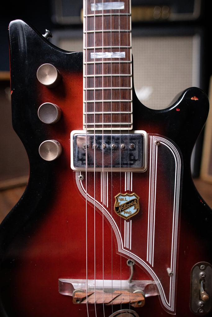 1964 National Val Pro 82 Electric Guitar - Red Burst - Walt Grace Vintage