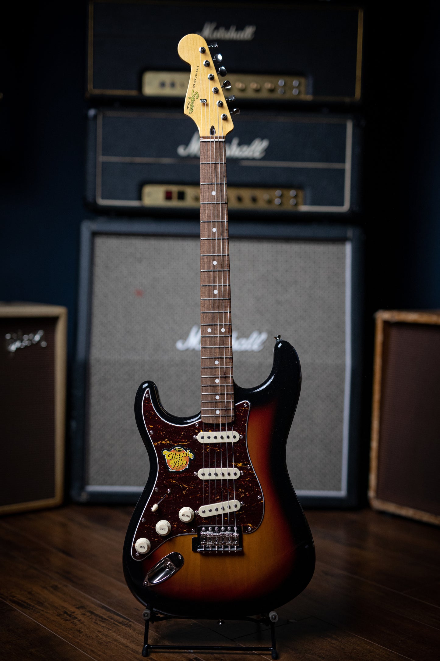 Squier Classic Vibe ‘60s Stratocaster LH Electric Guitar - 3-Tone Sunburst - Walt Grace Vintage