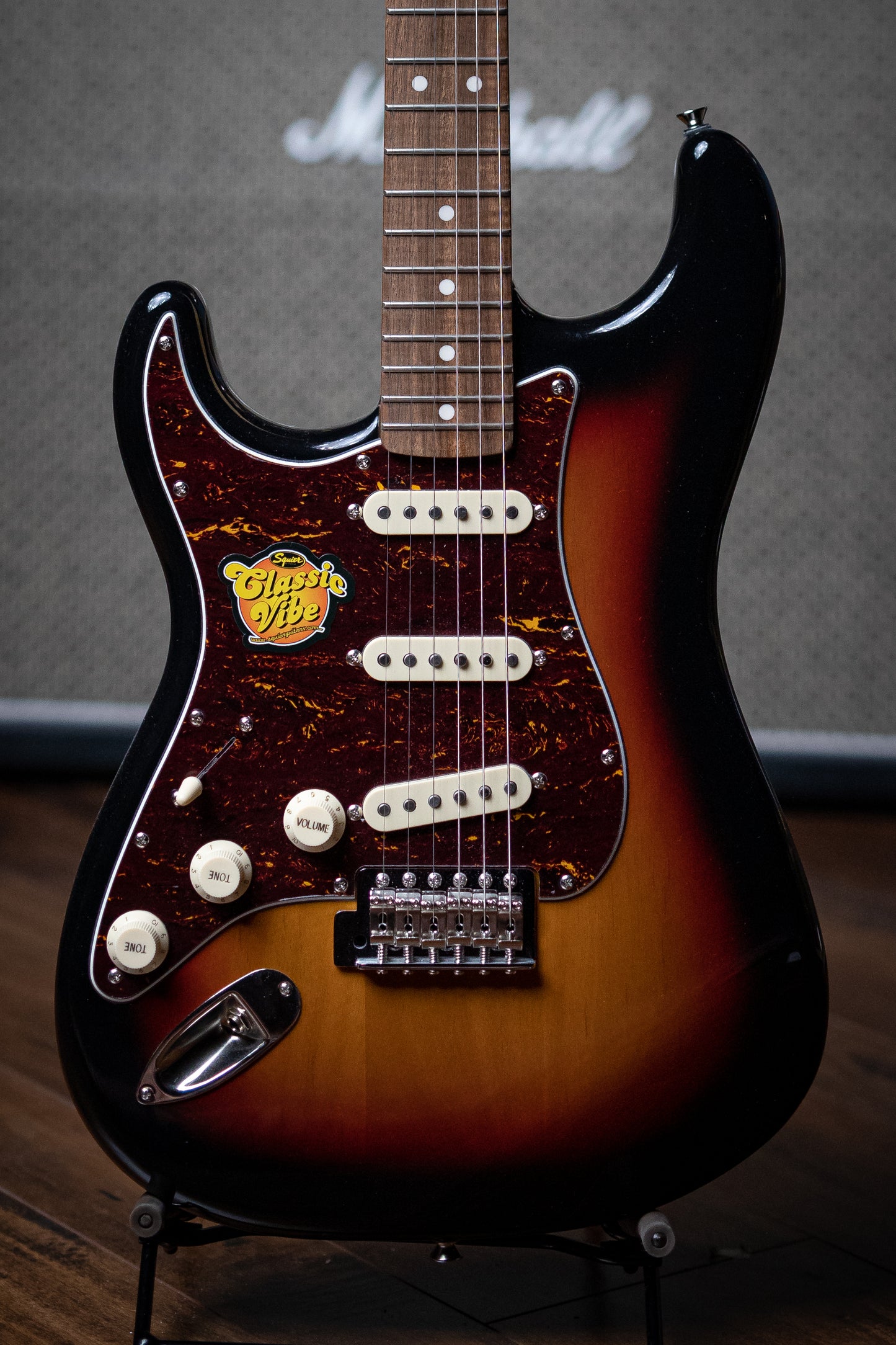 Squier Classic Vibe ‘60s Stratocaster LH Electric Guitar - 3-Tone Sunburst - Walt Grace Vintage