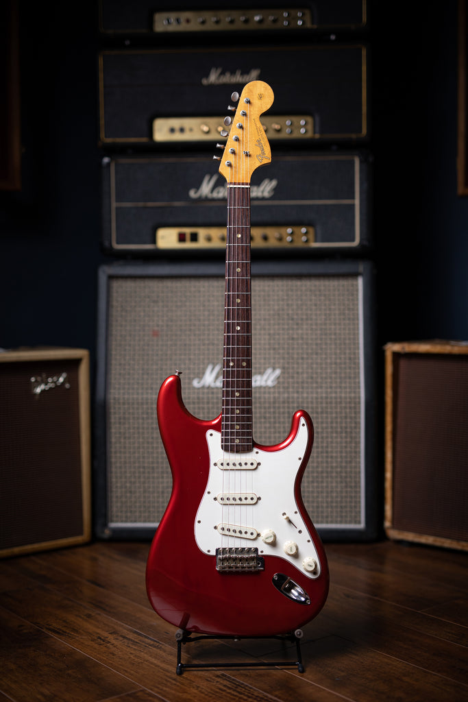 1966 Fender Stratocaster Electric Guitar - Candy Apple Red - Walt Grace Vintage