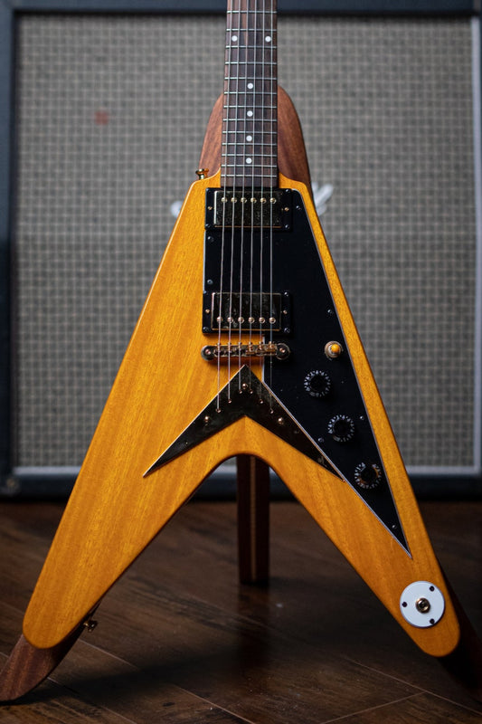 Epiphone Joe Bonamassa Flying V "Amos" Electric Guitar - Natural - Walt Grace Vintage