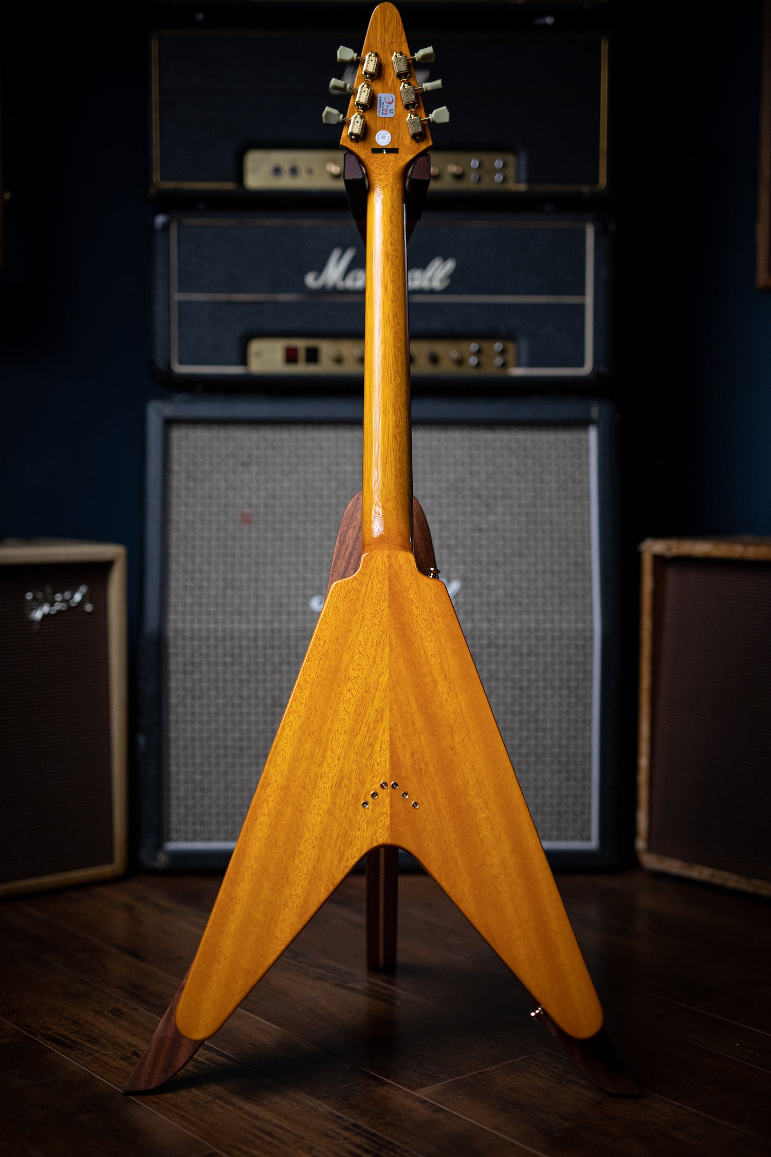 Epiphone Joe Bonamassa Flying V "Amos" Electric Guitar - Natural - Walt Grace Vintage