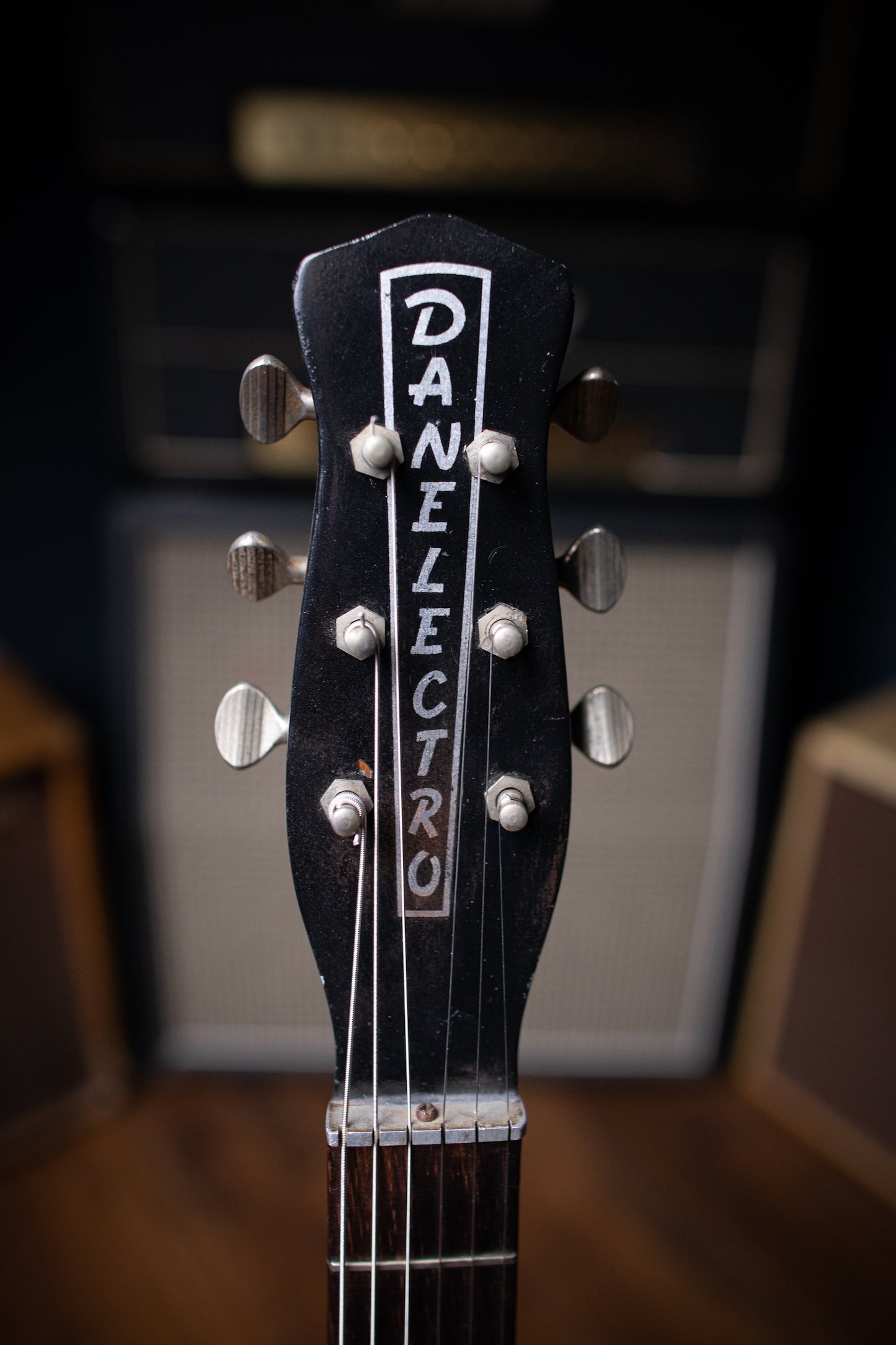 1963 Danelectro 3021 "Jimmy Page" Electric Guitar - Black - Walt Grace Vintage