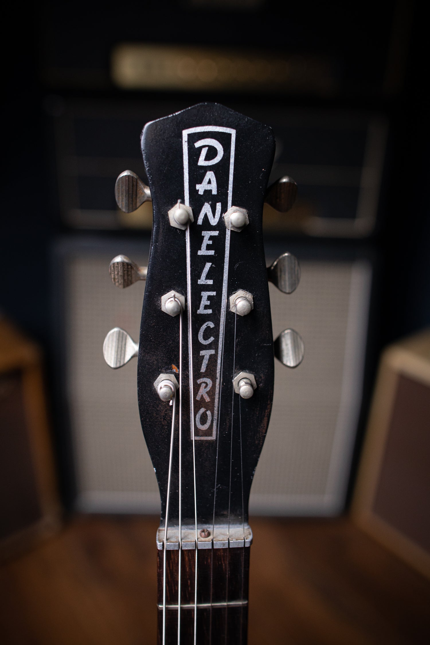 1963 Danelectro 3021 "Jimmy Page" Electric Guitar - Black - Walt Grace Vintage