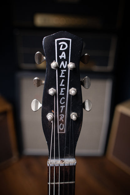 1963 Danelectro 3021 "Jimmy Page" Electric Guitar - Black - Walt Grace Vintage