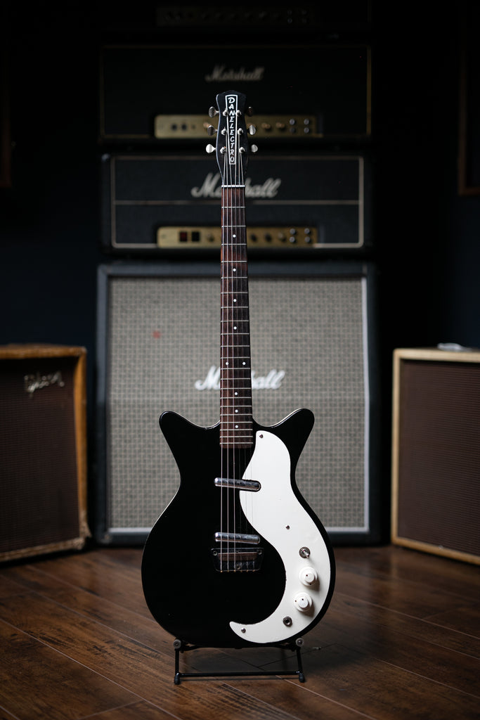 1963 Danelectro 3021 "Jimmy Page" Electric Guitar - Black - Walt Grace Vintage