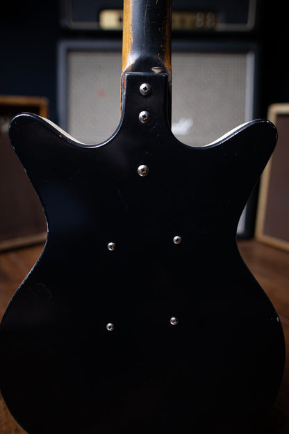 1963 Danelectro 3021 "Jimmy Page" Electric Guitar - Black - Walt Grace Vintage