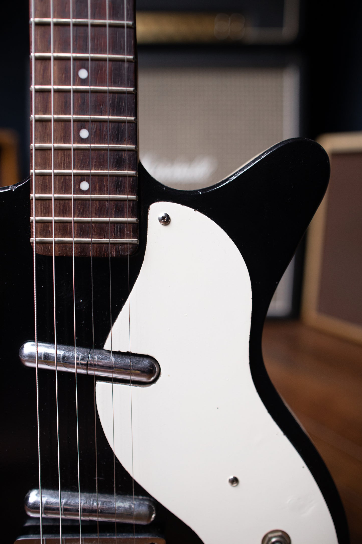 1963 Danelectro 3021 "Jimmy Page" Electric Guitar - Black - Walt Grace Vintage