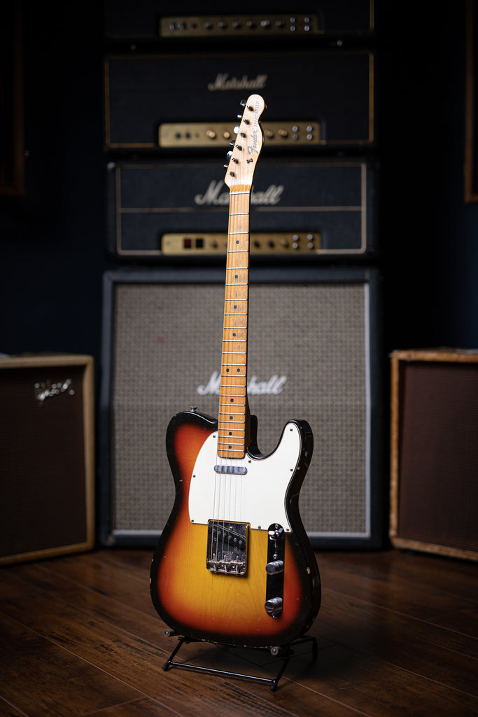 1968 Fender Telecaster Maple Cap Neck Electric Guitar - Sunburst - Walt Grace Vintage