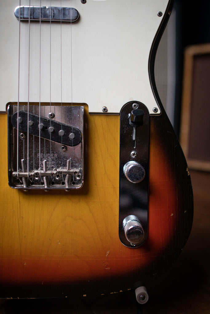 1968 Fender Telecaster Maple Cap Neck Electric Guitar - Sunburst - Walt Grace Vintage