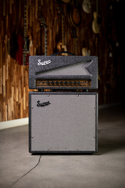 Supro 1790 Black Magick 1x12" Extension Cabinet - Gray - Walt Grace Vintage