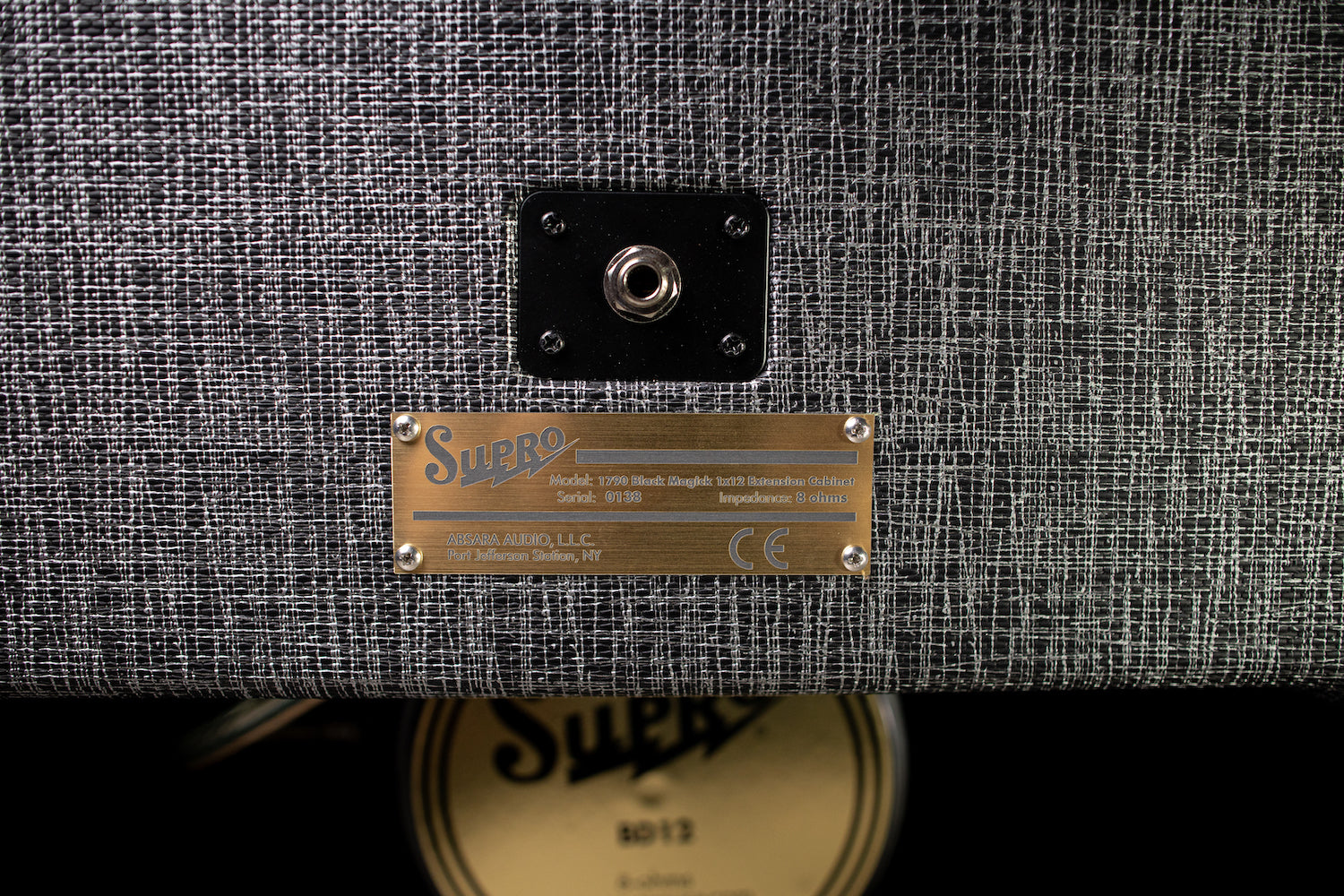 Supro 1790 Black Magick 1x12" Extension Cabinet - Gray - Walt Grace Vintage