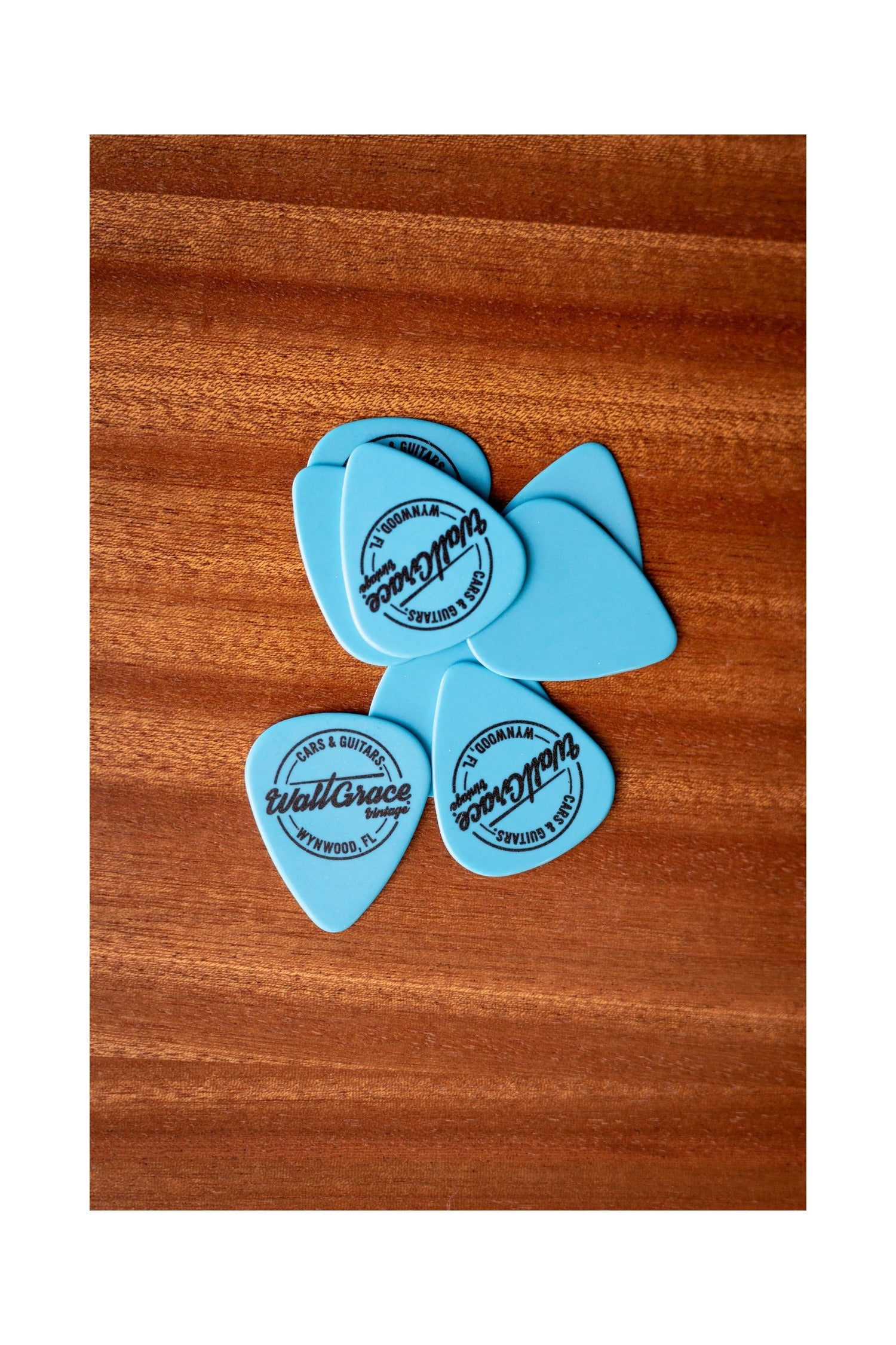 Walt Grace Vintage Celluloid Pick Pack .96mm - Blue Black Logo