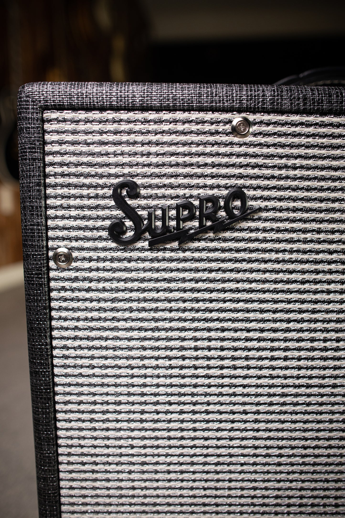 Supro 1790 Black Magick 1x12" Extension Cabinet - Gray - Walt Grace Vintage
