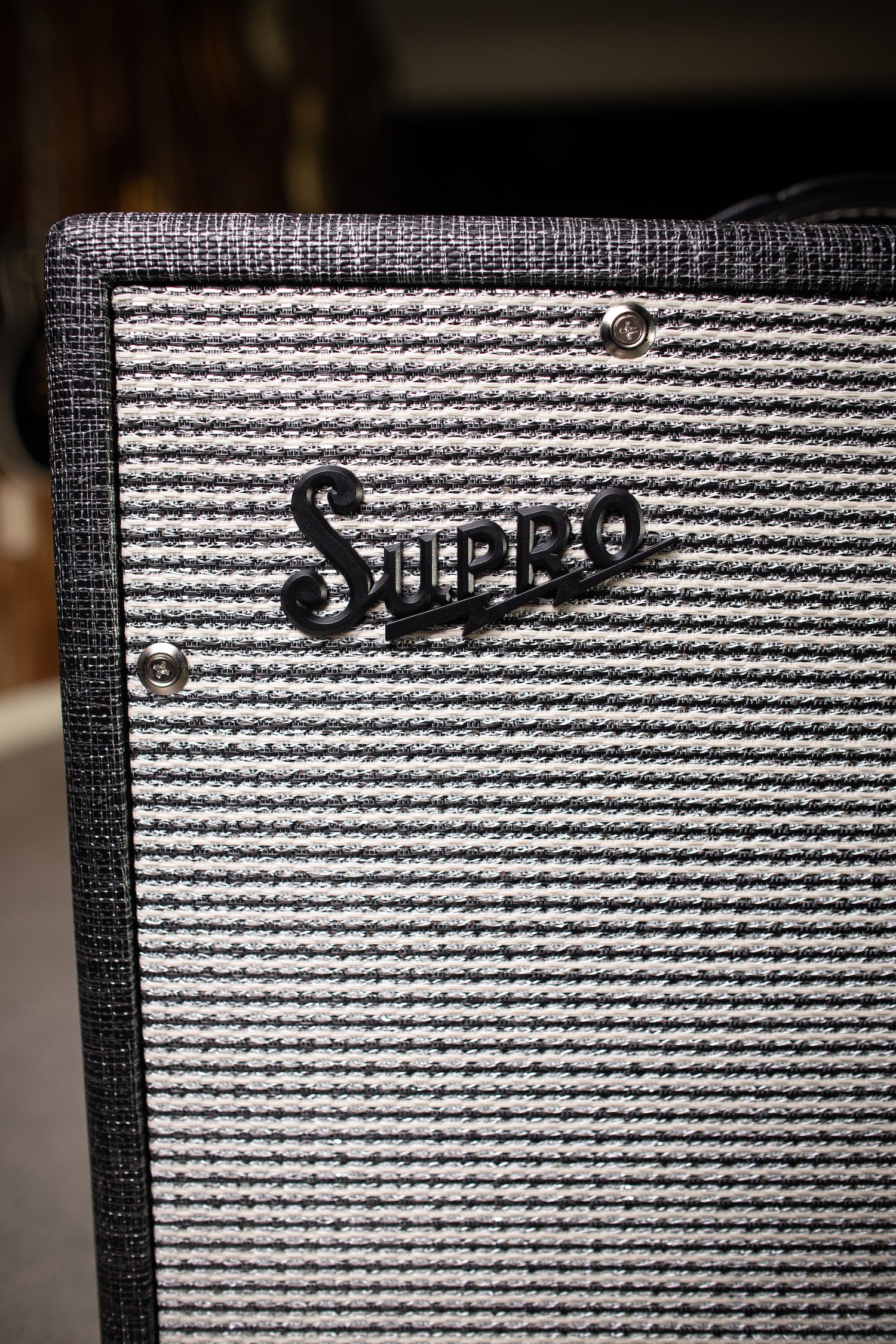 Supro 1790 Black Magick 1x12" Extension Cabinet - Gray - Walt Grace Vintage