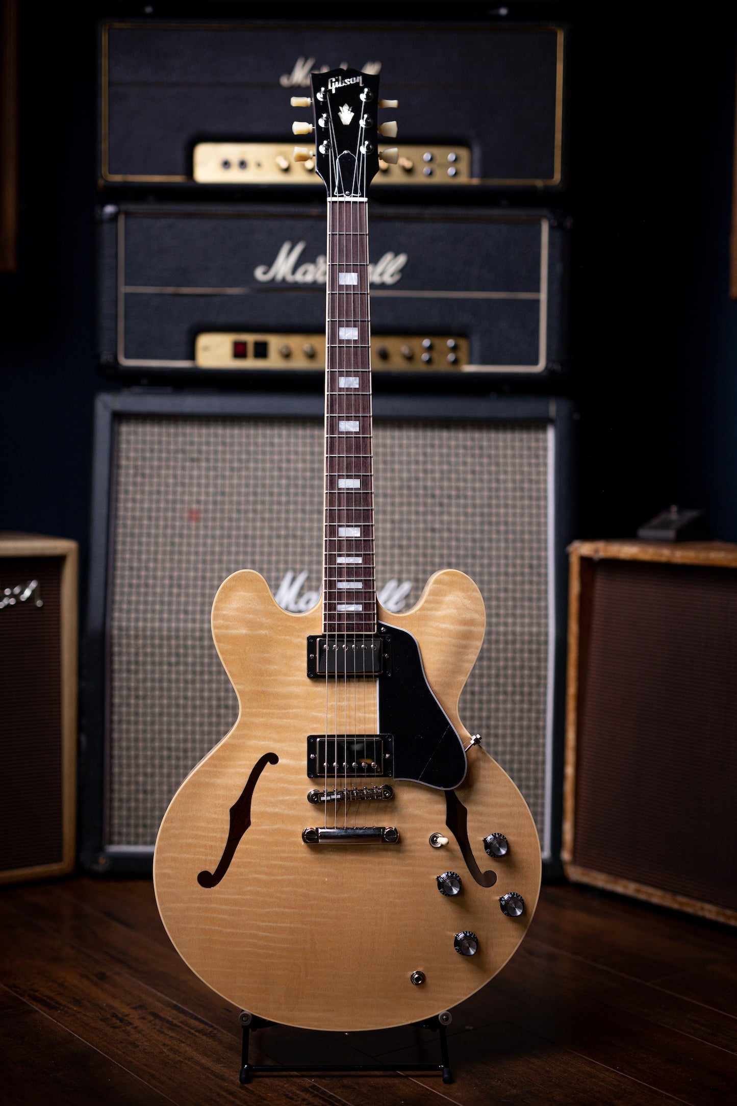 Gibson ES-335 Figured Electric Guitar - Antique Natural - Walt Grace Vintage
