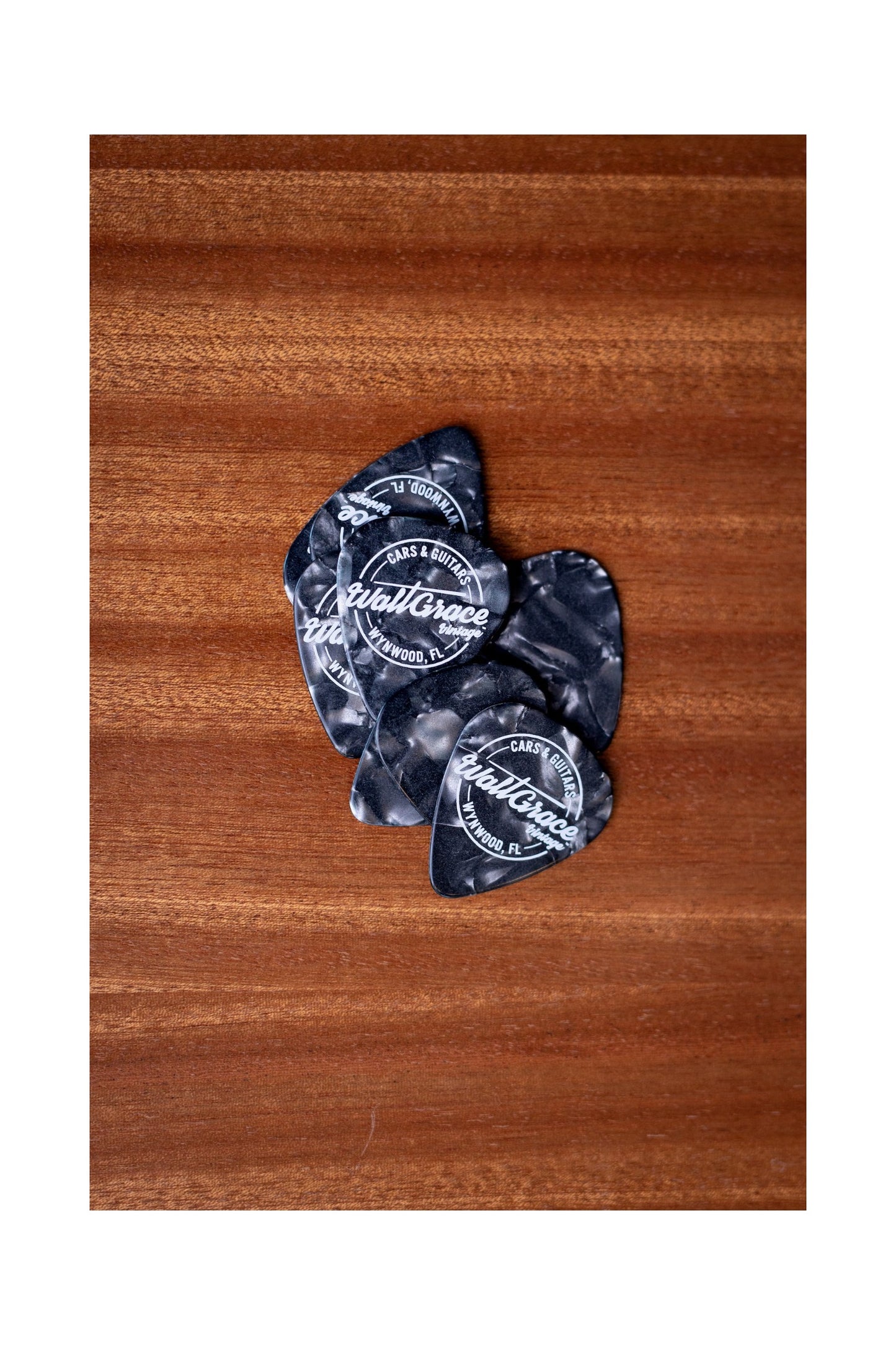 Walt Grace Vintage Celluloid Pick Pack .96mm - Black Pearloid