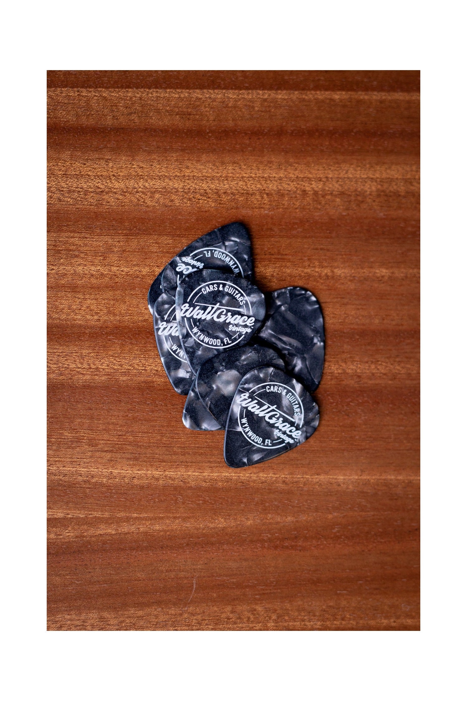 Walt Grace Vintage Celluloid Pick Pack .96mm - Black Pearloid