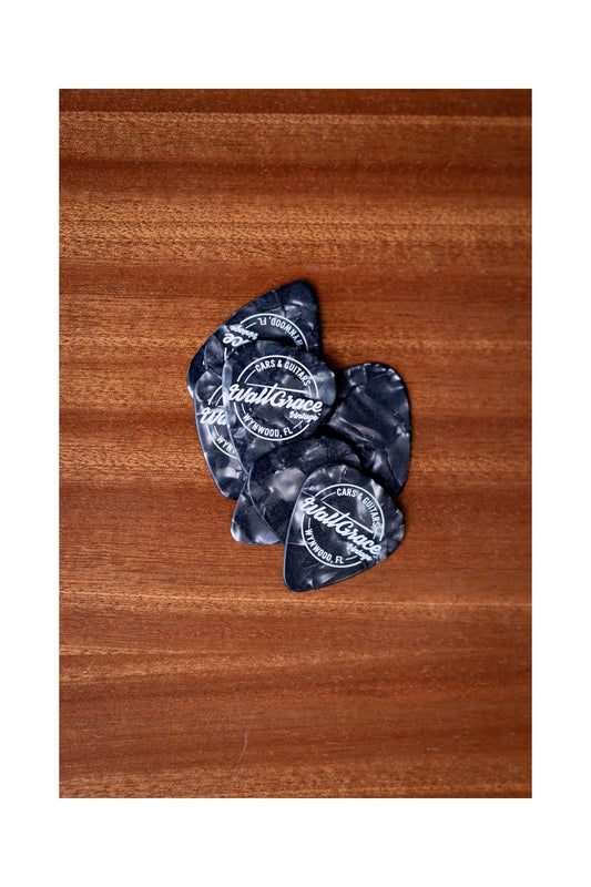 Walt Grace Vintage Celluloid Pick Pack .96mm - Black Pearloid