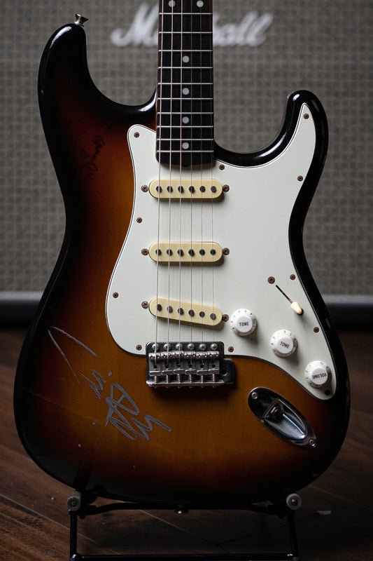 1990’s Fender Stratocaster Electric Guitar [Signed by Cream] - Sunburst - Walt Grace Vintage