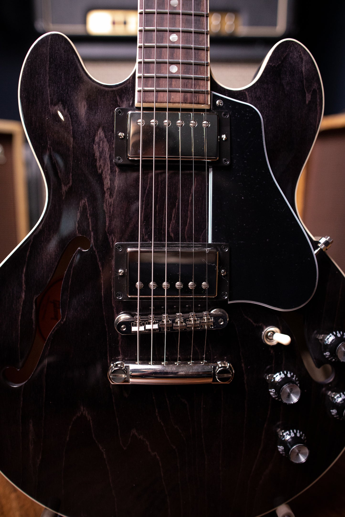 Gibson ES-339 Electric Guitar - Trans Ebony - Walt Grace Vintage