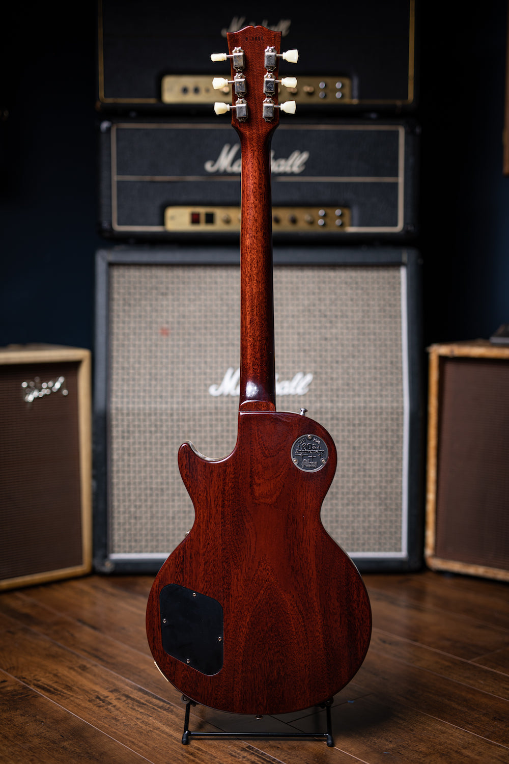 Gibson Custom Shop 1960 Les Paul Standard 60th Anniversary V1 Electric Guitar - VOS Deep Cherry Sunburst - Walt Grace Vintage