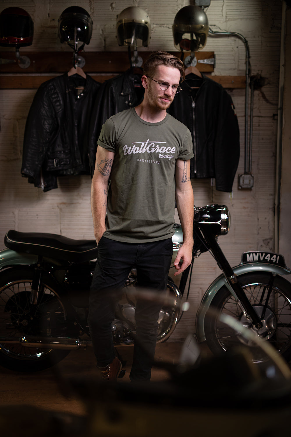 Walt Grace Vintage Logo Crewneck T-Shirt - Walt Grace Vintage
