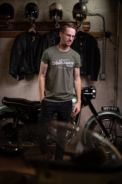 Walt Grace Vintage Logo Crewneck T-Shirt - Walt Grace Vintage