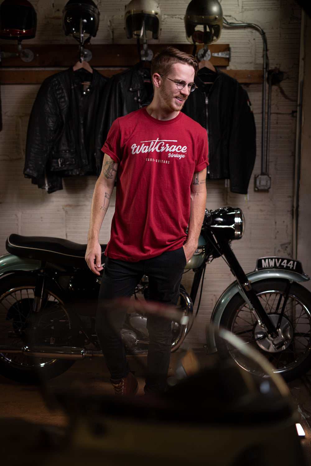 Walt Grace Vintage Logo Crewneck T-Shirt - Walt Grace Vintage